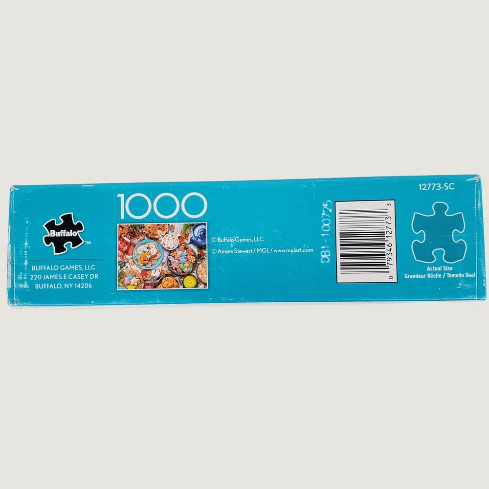Buffalo Games Aimee Stewart Christmas Cookies 1000 Piece Jigsaw Puzzle 91520 New - Picture 2 of 6